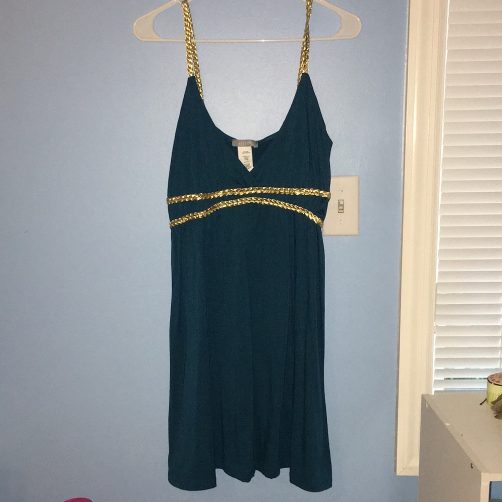 NEVER BEEN WORN Delia’s teal dress